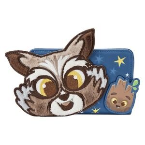 Loungefly Disney Marvel Rocket and Groot Zip Around Wallet Limited Exclusive